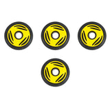 4 Front Rail Yellow Idler Wheels Kit BOMBARDIER/SKI-DOO Formula/GT/MX 1996-1998