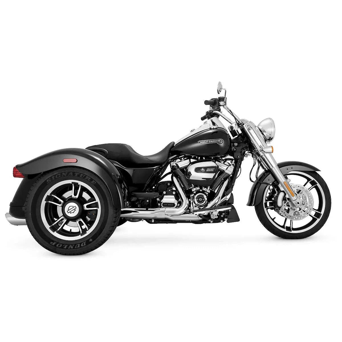 Vance & Hines 16796 Twin Slash Round Slip-Ons Round Chrome New VH-0286