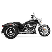 Vance & Hines 16796 Twin Slash Round Slip-Ons Round Chrome New VH-0286