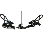 Vortex Racing Adjustable Rear Set Black - RS684K