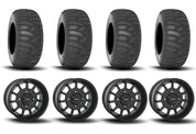 System 3 ST-5 Aluminum Matte Black 15" Wheels And SS360 Sand/Snow Tires [31x10-15]