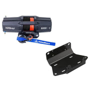 Viper V2 ATV Winch Kit 4500 lb Standard Spool With 40 Feet Black Synthetic Rope With Mount For Yamaha Grizzly 550/700 2009-2014