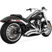 Vance & Hines 26075 Chrome Big Radius 2-2 Exhaust for 18-19 Harley Softail FXBR FLFB