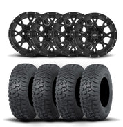 ITP Hurricane 15" Matte Black Wheels And Terra Hook Tires [32x10-15]