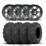 ITP SS316 12" Wheels And Mud Lite II Tires [27x9-12]