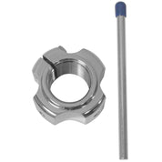Modquad Locking Axle Nut Polished AX2-X