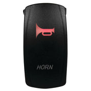 DragonFire Racing Laser-Etched Dual LED Switch - Horn on/off - Red - 04-0053