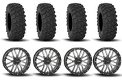 System 3 ST-3 Simulated Beadlock Gun Metal Grey 20" Wheels And XTR370 Tires [35x10-20]