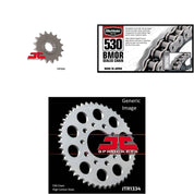530 BMOR Chain Nat,Front & Rear Sprocket Kit HONDA VF750CD Magna Dlx 1995-2003