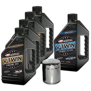 Complete Engine Oil Change Kit V-Twin Synthetic Blend HD Sportster 5 quart 170C