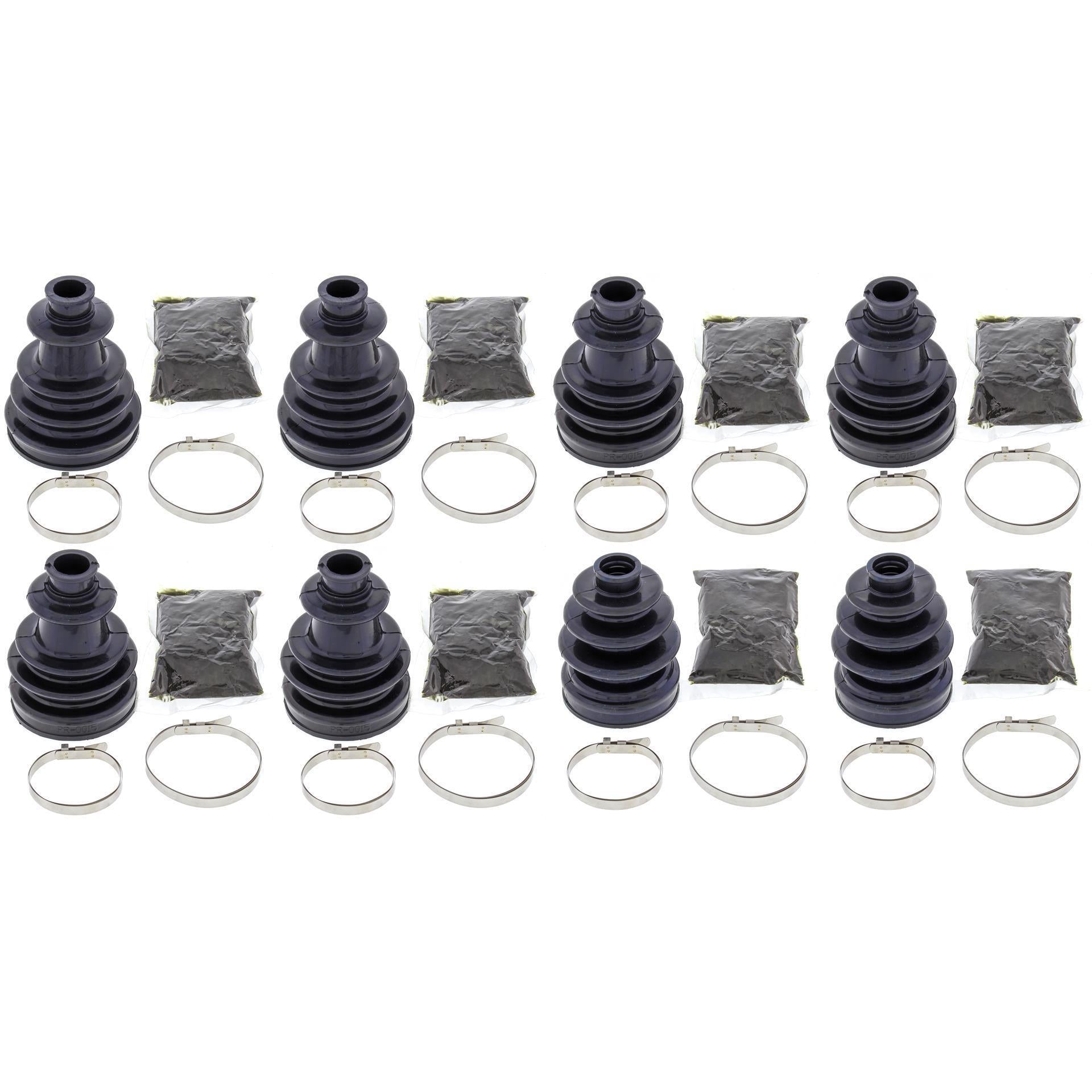Complete Front & Rear Inner & Outer CV Boot Repair Kit Polaris RZR 800 2011-2014