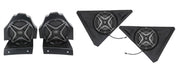 SSV Works Behind Seat 6.5" Speaker Pods With Front 8" Speaker Pods For Polaris Slingshot 15-21