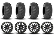 System 3 ST-3 Simulated Beadlock Matte Black 15" Wheels And SS360 Sand/Snow Tires [31x10-15] ,[31x12-15]