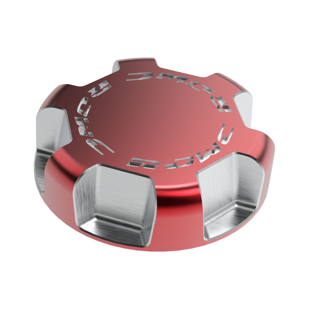 Krossflow Billet Aluminum Gas Cap 2.0 - Red, Fits CFMoto & Segway ATVs & UTVs