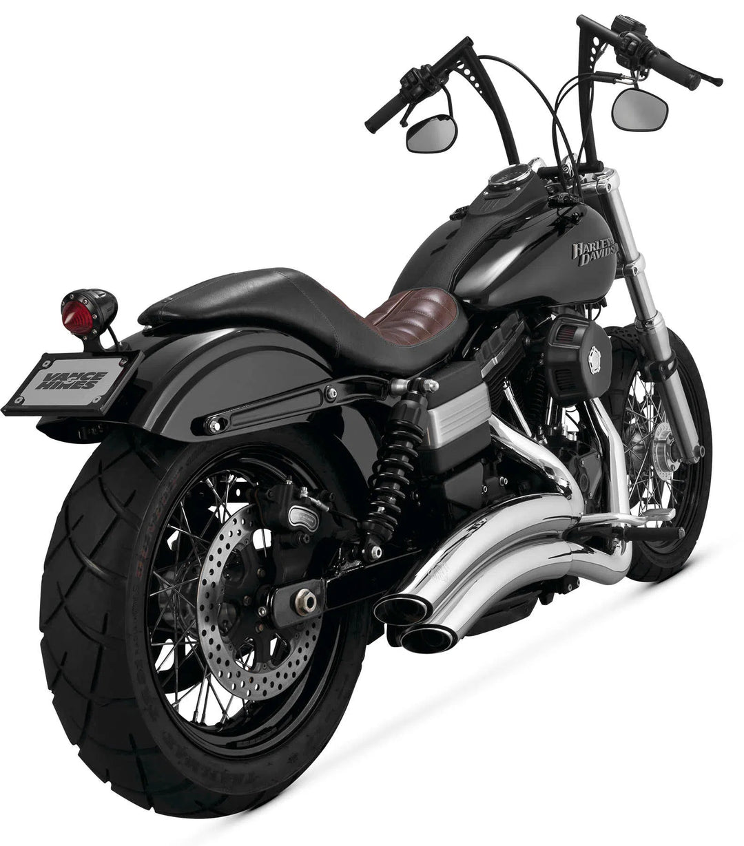 Vance & Hines 26053 Exhaust Chrome Super Radius System Harley Davidson Dyna
