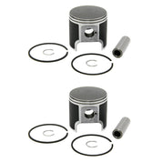 2 SPI Pistons, Full Gasket Kit Ski-Doo 440 MXZ Fan Touring LE Skandic 67.5mm