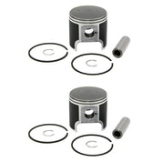 2 SPI Pistons, Full Gasket Kit Ski-Doo 440 MXZ Fan Touring LE Skandic 67.5mm