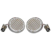 Letric Lighting Deluxe Bullet Style Turn Signal Inserts Red 1157