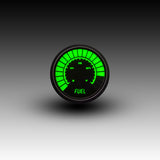 Intellitronix LED Analog Bargraph Fuel Level Gauge - Black Faceplate With Black Bezel