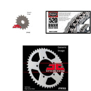 520 BMXR Chain Natural, Front & Rear Sprocket Kit for BMW 650 Xmoto 2007-2008