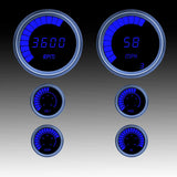 Intellitronix LED Analog Bargraph Gauge Set With Black Bezel B9999G