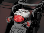 Harley FXDLI Dyna Low Rider 2004-2006Zombie Taillight Cover Chrome by Kuryakyn