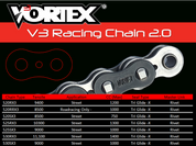 Vortex Black GFRA 520RX3-112 Chain and Sprocket Kit 15-43 Tooth - CK6346