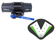 Viper V2 UTV Winch Kit 6000 lb Standard Spool With 40 Feet Orange Synthetic Rope With Mount For Polaris Ranger Models 2009