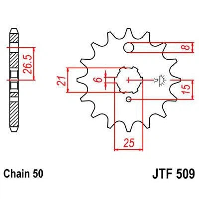 Front & Rear Sprocket Kit for KAWASAKI KZ400 S1,S2,S3-USA 75-77 JT Sprockets