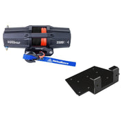 Viper V2 ATV Winch Kit 3500 lb Standard Spool With 40 Feet Blue Synthetic Rope With Mount For Yamaha Big Bear 400 2002-2006