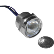 Letric Lighting Royal Flush Mount G2 LED 2-Wire, 1", Polished/Red/Red