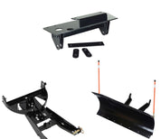 Denali Black UTV Snow Plow Kit For Kawasaki Teryx 750 2014-2021