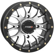 System 3 ST-3 Simulated Beadlock Machined/Matte Black Wheel 14x7 4/110 5+2 (+30mm)