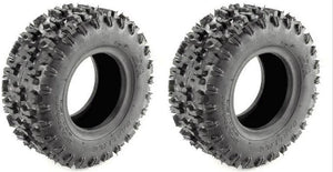 Pair 2 Carlisle Snow Hog 18x6.5-8 ATV Tire Set 18x6.5x8 ITP 18-6.5-8