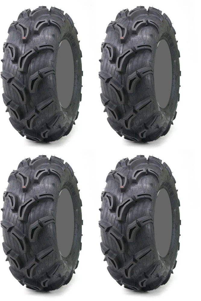 Four 4 Maxxis Zilla ATV Tires Set 2 Front 28x10-12 & 2 Rear 28x10-12