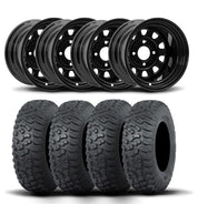 ITP Delta Steel 12" Wheels And Terra Hook Tires [26x11-12]