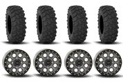 System 3 SB-7 Beadlock Titanium 15" Wheels And XTR370 Tires [37x10R-15]