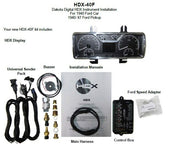 Dakota Digital 1940 Ford Car HDX Analog Gauge Kit HDX-40F