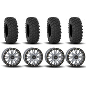 System 3 SB-4 Beadlock Cement Grey 15" Wheels And XTR370 Tires [32x10-15]