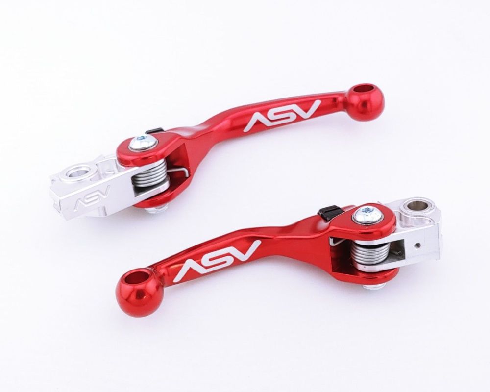ASV F4 Hydraulic Clutch And Brake Lever Pair Pack Red BCF40103