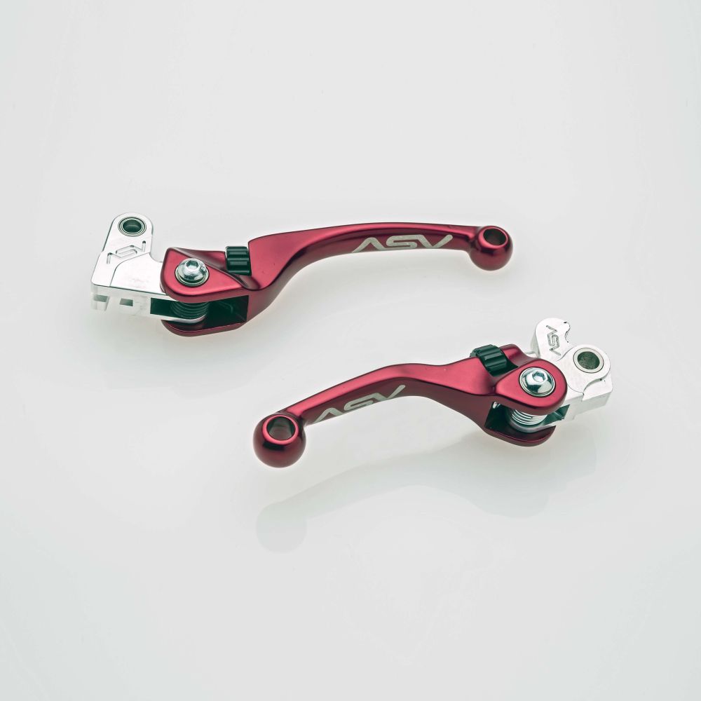 ASV F4 Clutch And Brake Lever Pair Pack Red BCF40107