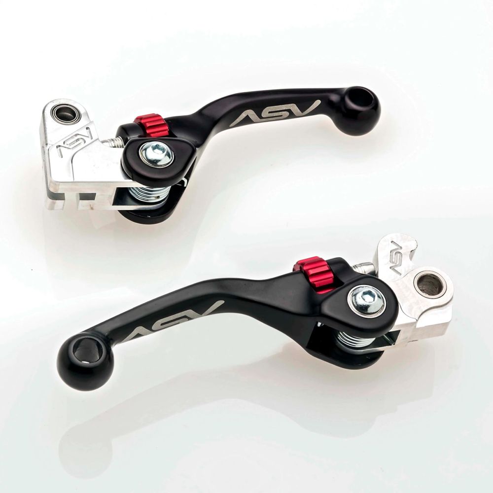 ASV F4 Hydraulic Clutch And Brake Lever Pair Pack Shorty Black BCF40303