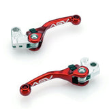 ASV F4 Hydraulic Clutch And Brake Lever Pair Pack Shorty Red BCF40303