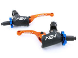 ASV F4 Pro Cable Clutch And Brake Lever Pair Pack With Perch Orange BCF40506PX