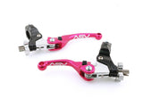 ASV F4 Dirt Cable Brake And Clutch Lever Pair Pack With Perch Pink BCF40506SX