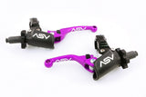 ASV F4 Pro Cable Clutch And Brake Lever Pair Pack With Perch Purple BCF40506YPX