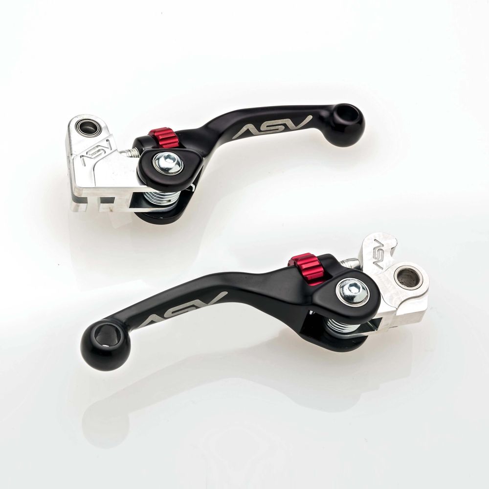 ASV F4 Clutch And Brake Lever Pair Pack Shorty Black BCF40702