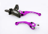 ASV F4 Pro Clutch And Brake Lever Pair Pack With Perch Purple BCF40806PX