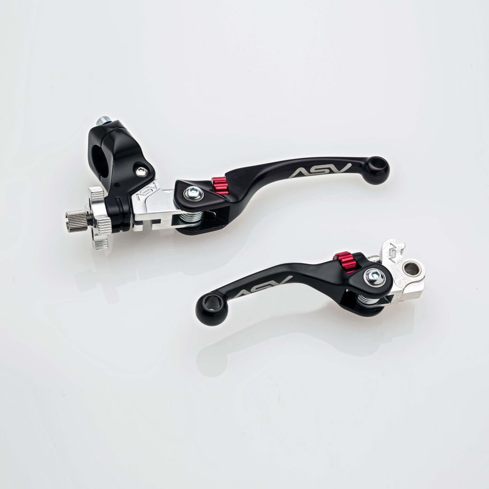 ASV F4 Clutch And Brake Lever Pair Pack With Perch Black BCF41306SX