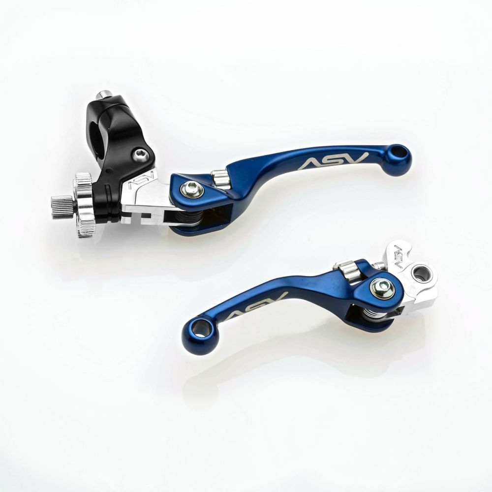 ASV F4 Clutch And Brake Lever Pair Pack With Perch Blue BCF41506SX